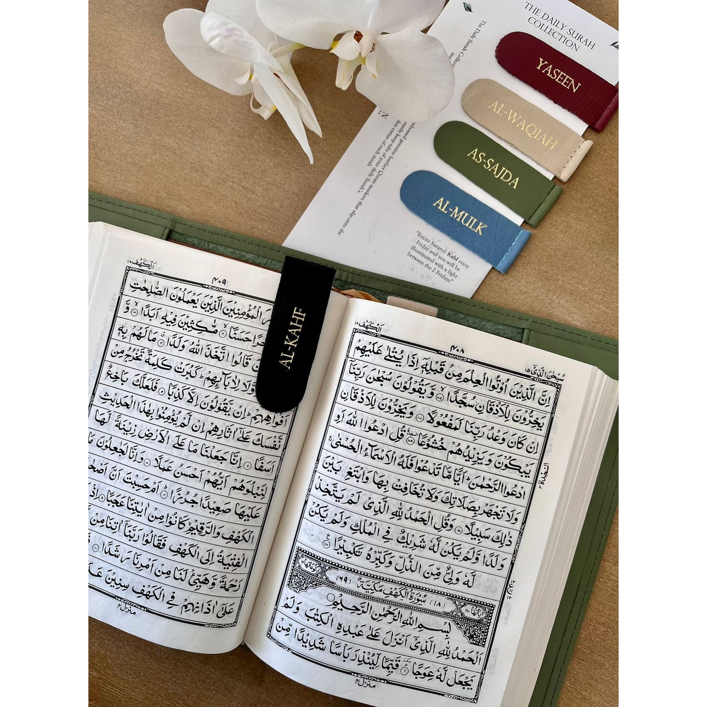 Handmade Leather Surah Markers - Earthy