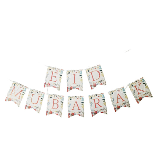 Eid Mubarak Banner - Floral