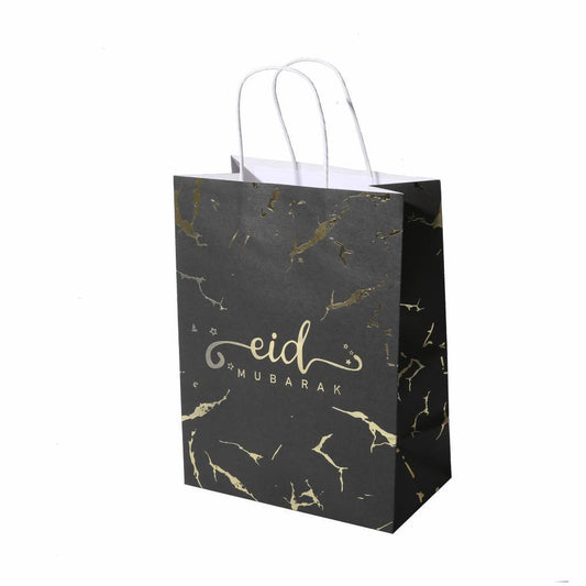 Eid Mubarak Gift Bag - Black Marble