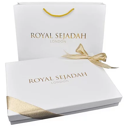 Royal Sejadah - Couples Luxury Prayer Mat & Tasbihs - Black & Red Classic Design