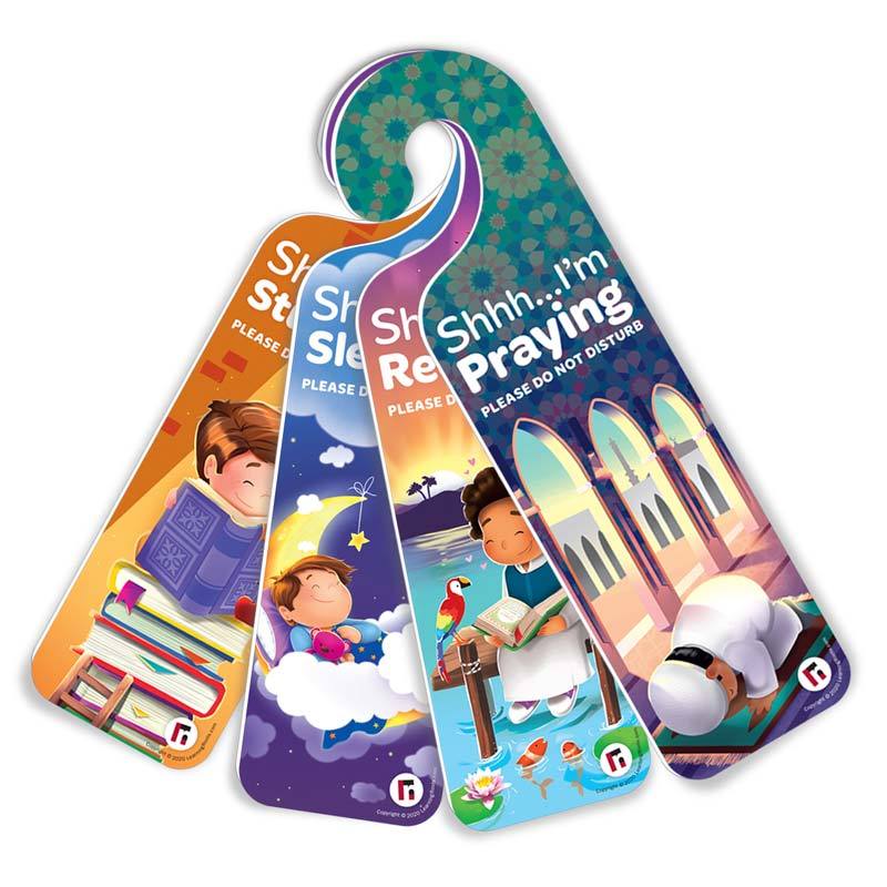 Quiet Please! Pack of 4 Do Not Disturb Signs (Boy/Girl)