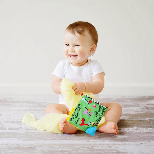 Soft Cloth Book & Teething Toy – Arabic Alphabet