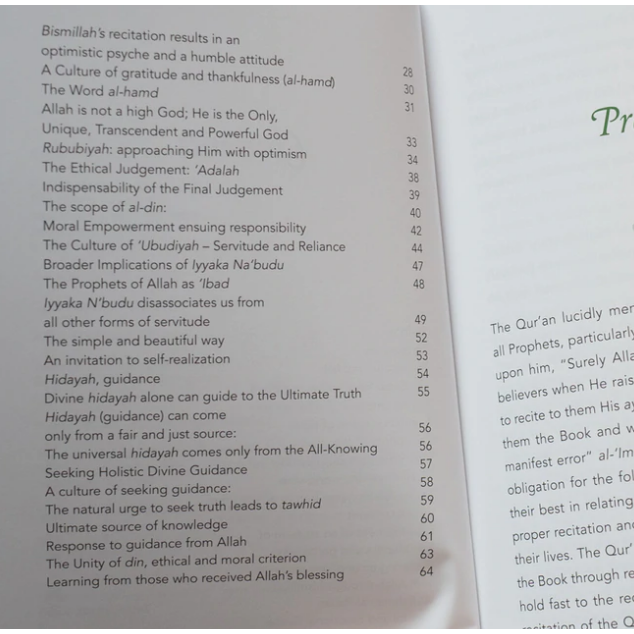 Reflections on Surah Al-Fatihah: A Thematic Commentary