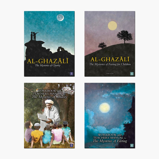 Al-Ghazali Sets 5 and 6: The Mysteries of Charity & Fasting for Children - Set of 4 Books