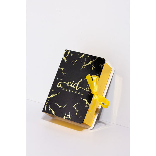Eid Mubarak Gift Box: Black Marble (Pack of 5)