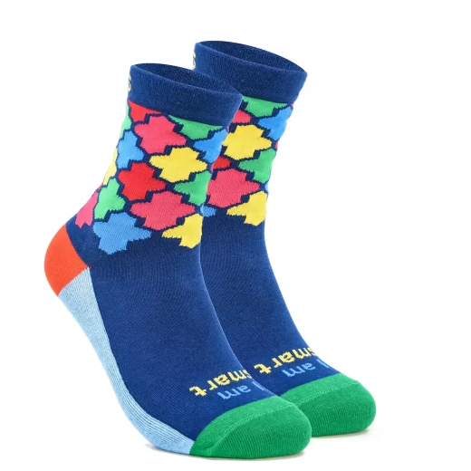 Halal Socks for Kids - I Am Smart - Positive Toes